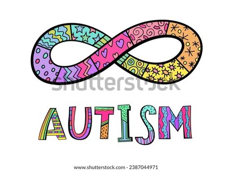 Autism Spectrum Disorder Infinity Symbol Autistic Stock Vector (Royalty ...