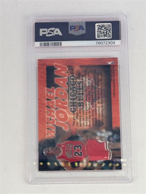 Fleer Flair Michael Jordan Hardwood Leaders Bulls Hof Psa