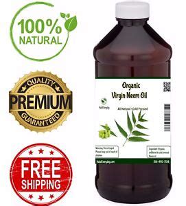 Neem Oil 100 Pure Organic Virgin Unrefined Cold Pressed Raw PREMIUM