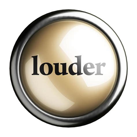 louder word on isolated button 6371961 Stock Photo at Vecteezy