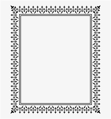 Medium Image - Math Page Border Black And White PNG Image | Transparent ...