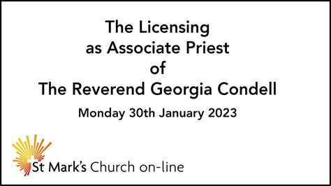 The Licensing As Associate Priest Of The Reverend Georgia Condell Youtube