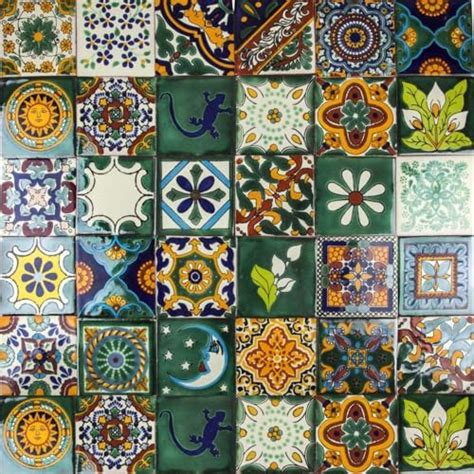 Mexican Ceramic Tiles Verde By Cerames 30 Decorative Mexican Mosaic