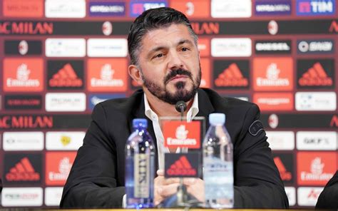 Milan Ecco Gattuso Prima Conferenza Stampa Foto Sportmediaset