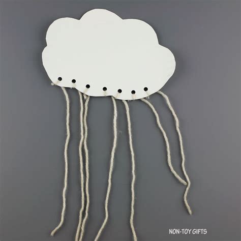 Paper Plate Cloud Craft For Kids Spring Weather Craft