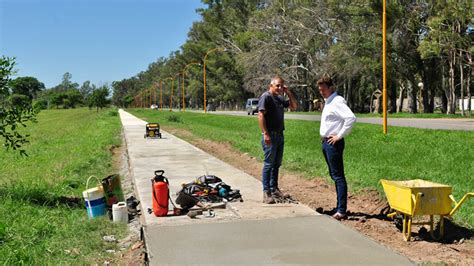 El intendente García Aresca recorrió la nueva obra de la Costanera