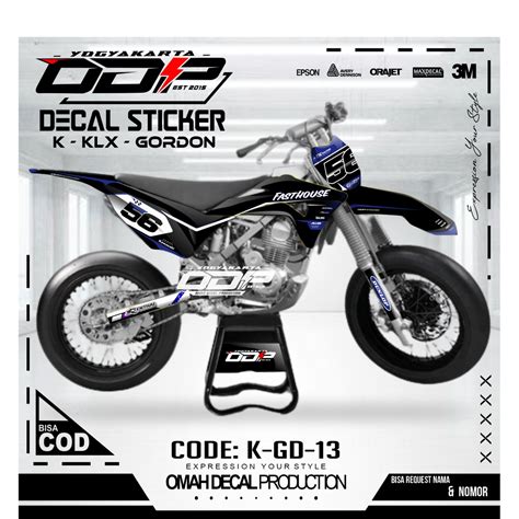 Jual DECAL KLX GORDON FULL BODY AKSESORIS VARIASI STICKER MOTOR KAWASAI