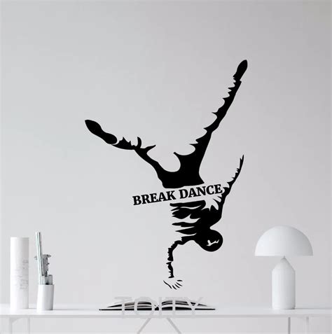 Break Dance Wall Decal Rap Hip Hop Dancing Vinyl Sticker Sport Club