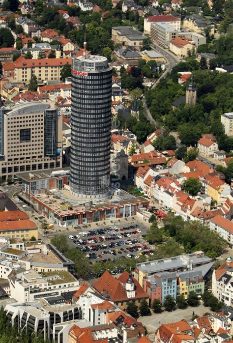 Luftaufnahme Jena Büro und Unternehmensverwaltungs Hochhaus