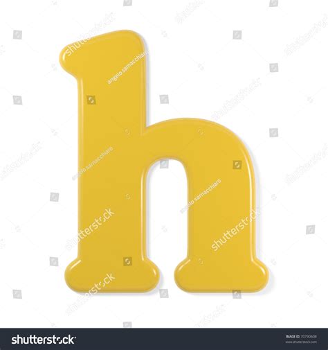 Yellow Font Lower Case Letter H Stock Illustration Shutterstock