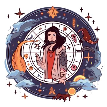 Astrology Clipart Illustration Of A Person With A Lot Of Letters And