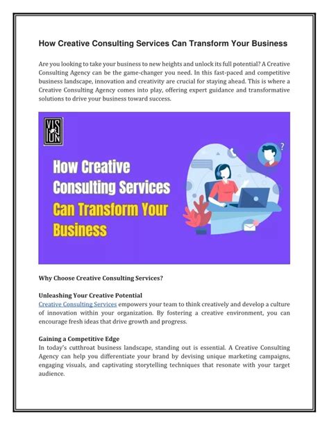 PPT How Creative Consulting Services Can Transform Your Business