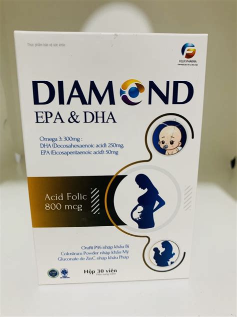 GIÁ GỐC Diamond EPA DHA bổ sung vitamin cho bà bầu hộp 30 viên