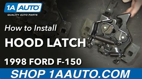 How To Replace Hood Latch 97 03 Ford F 150 Youtube