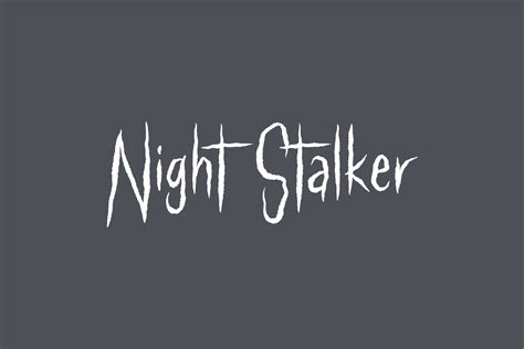 Night Stalker Fonts Shmonts