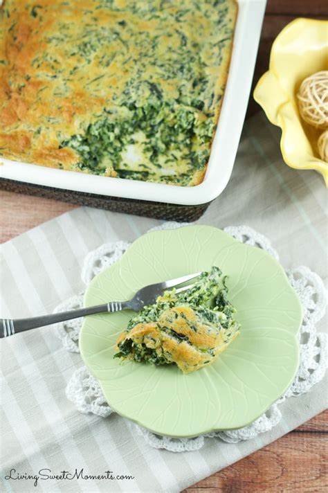 Easy Spinach Souffle Recipe Living Sweet Moments