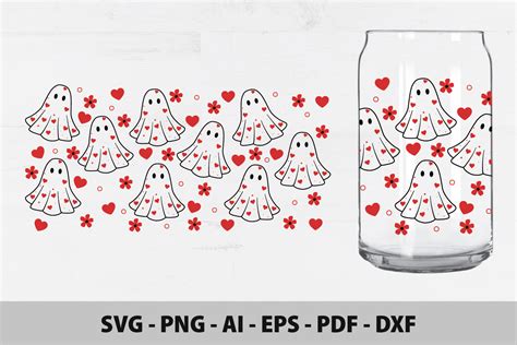 Heart Ghostie Spooky Valentine S Day Graphic By Morning Svg Creative