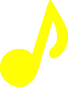 Yellow Music Note Clip Art at Clker.com - vector clip art online ...