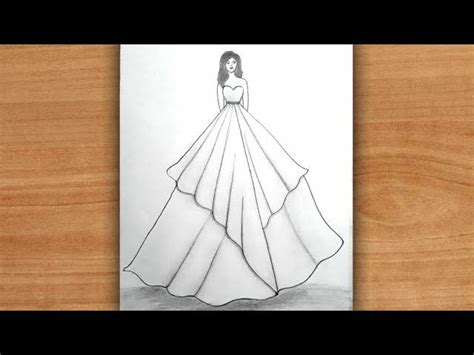 How to draw a Girl with Beautiful Traditional Dress || girl with Beautiful lehenga || Simple art ...