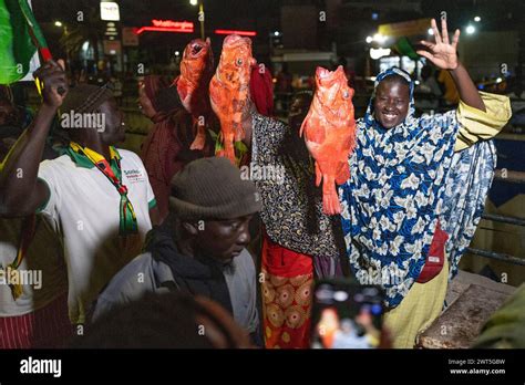 Supporters Of Senegalese Presidential Candidate Bassirou Diomaye Faye