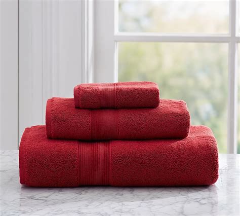 Pb Classic Gram Weight Washcloth Cardinal Red At Pottery Barn