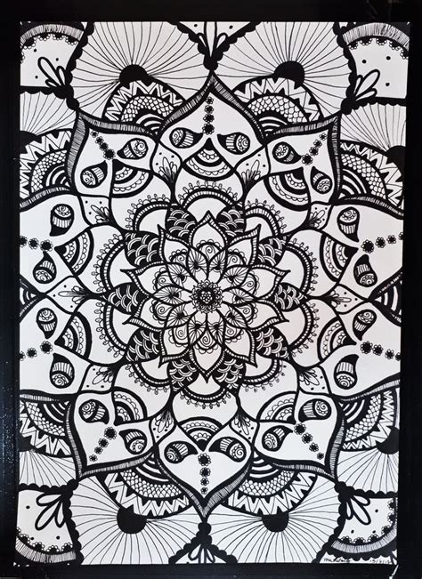 Mandala A4 Mandala Cards Crafty