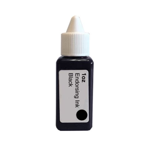 Endorsing Ink 1oz 28ml For use with Traditional Rubber Stamp