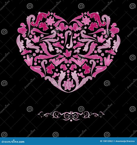 Vintage Heart Background Stock Vector Illustration Of Clip 15812062