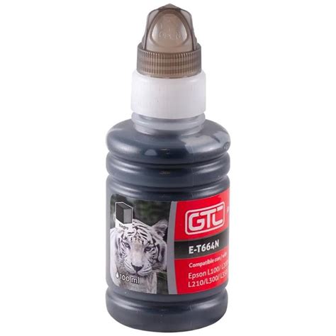 Tinta Gtc Compatible Para Epson E T664n Negro