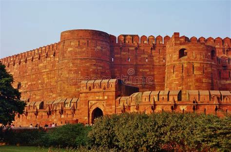 The Red Fort In Agra India Editorial Stock Image Image Of Brick