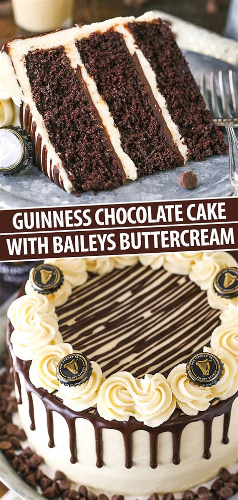 An Ultra Decadent Guinness Chocolate Cake With Baileys Buttercream