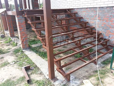 Металлические каркасы для лестниц - СК Мир домов 62