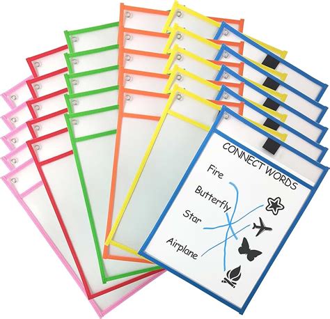 Amazon.com: clear plastic sleeves for paper