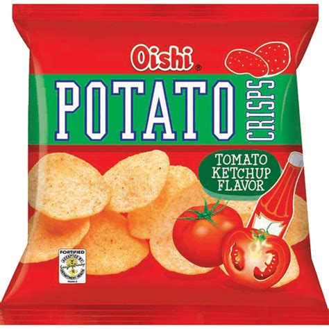 Oishi Potato Crisps Tomato Ketchup 50g Chips And Crackers Walter Mart