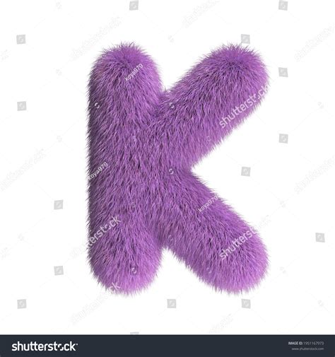 Hairy Font Furry Alphabet 3d Rendering Stock Illustration 1951167973