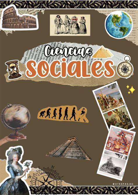 Portada De Ciencias Sociales In School Book Covers Simple