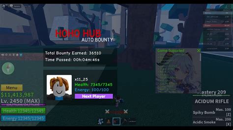 Auto Bounty Hunt Script Blox Fruits Mobile PC YouTube