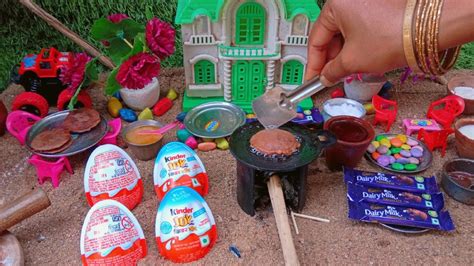 Miniature Kinder Joy Chocolate Paratha Recipe Kinder Joy Paratha