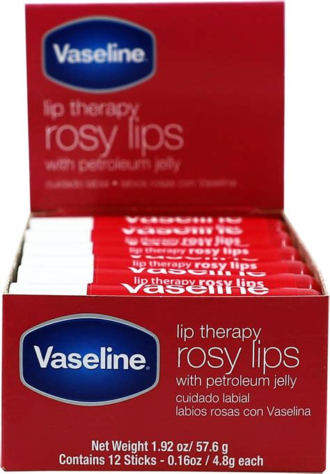 Vaseline Lip Therapy Variety 4 Pack Cocoa Butter Aloe Vera Moisturizing Lip