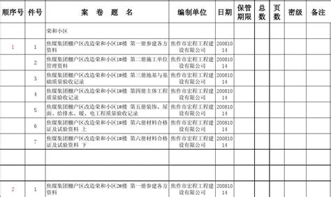 竣工档案移交清单word文档免费下载亿佰文档网