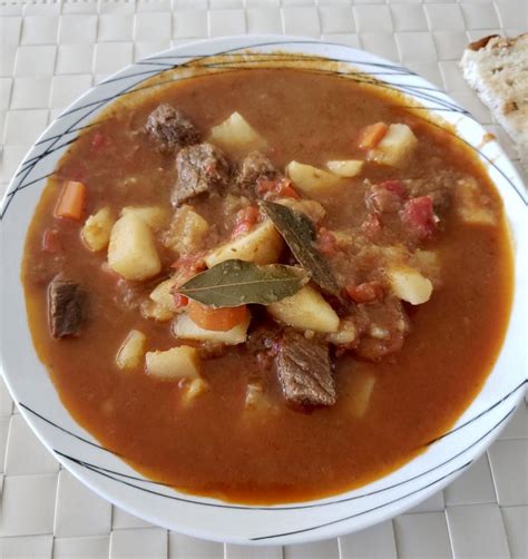 Traditional Hungarian Goulash Soup Gulyás On