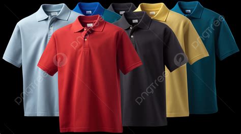 Fundo Dez Cores Diferentes De Camisas Polo Masculinas Em Um Grupo Fundo