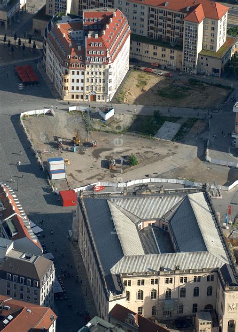 Dresden Aus Der Vogelperspektive Johanneum Baufeld Quartier Vi Und