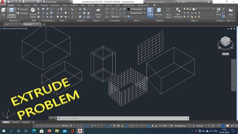 AUTOCAD Extrude Problem Indotech Autocad YouTube