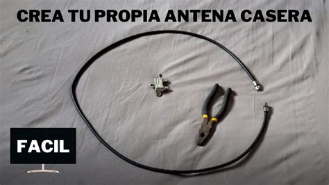 COMO HACER Una Antena UHF CASERA Con Cable Coaxial ANTENA AEREA Para