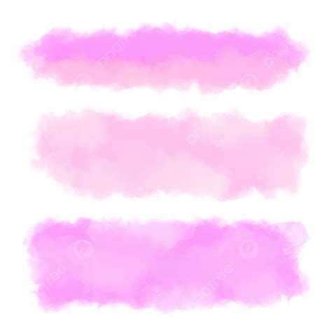 Set Of Watercolor Pink Brushes For Flyer Social Media Advertising