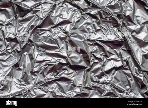 Crumpled Aluminium Foil Flat Background And Texture Stock Photo Alamy