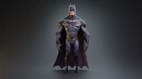 Dc Classic Batman Rigged 3d Model Rigged Cgtrader