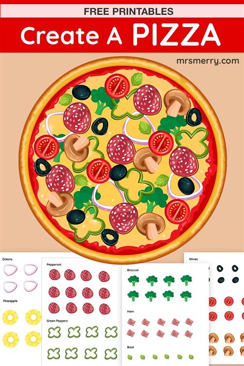 Printable Pizza Craft