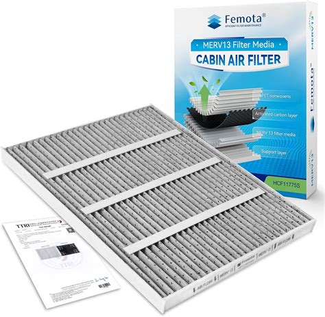 Amazon Femota Merv Cabin Air Filter With Activated Carbon